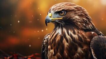 AI generated hawk high quality image photo