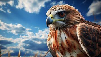 AI generated hawk high quality image photo