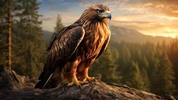 AI generated hawk high quality image photo