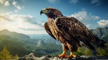 AI generated hawk high quality image photo