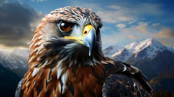 AI generated hawk high quality image photo