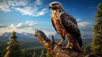 AI generated hawk high quality image photo