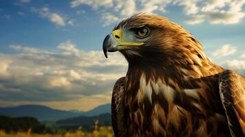 AI generated hawk high quality image photo