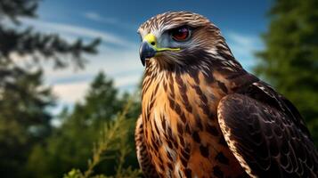 AI generated hawk high quality image photo