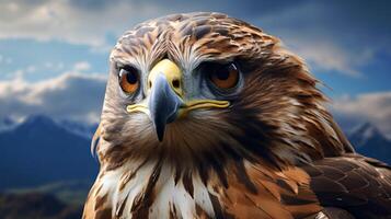 AI generated hawk high quality image photo