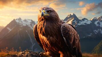 AI generated hawk high quality image photo