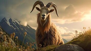 AI generated goat high quality image photo