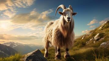 AI generated goat high quality image photo