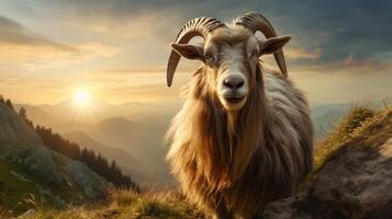 AI generated goat high quality image photo