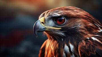 AI generated hawk high quality image photo