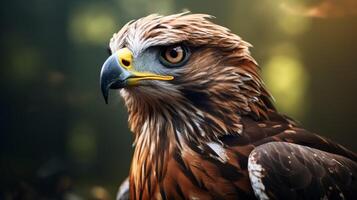 AI generated hawk high quality image photo