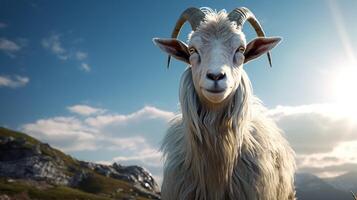AI generated goat high quality image photo