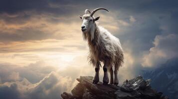 AI generated goat high quality image photo