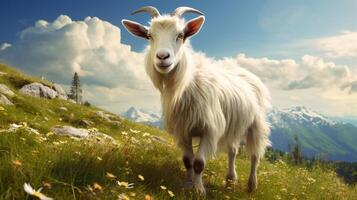 AI generated goat high quality image photo