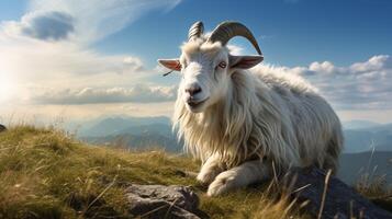 AI generated goat high quality image photo