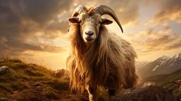 AI generated goat high quality image photo