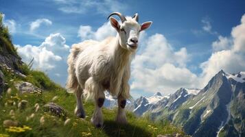 AI generated goat high quality image photo