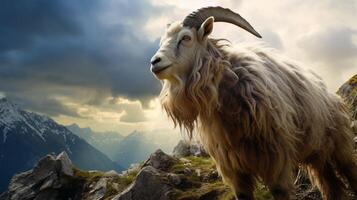 AI generated goat high quality image photo