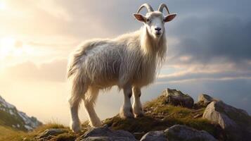 AI generated goat high quality image photo