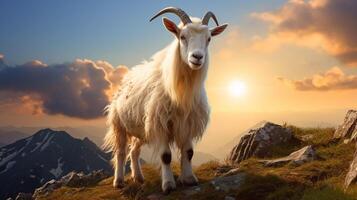 AI generated goat high quality image photo