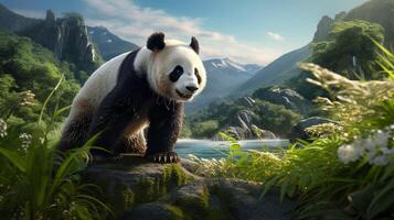 AI generated giant panda high quality image photo