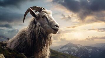 AI generated goat high quality image photo