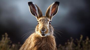 AI generated hare high quality image photo