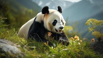 AI generated giant panda high quality image photo