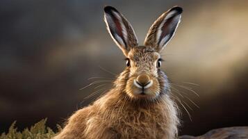 AI generated hare high quality image photo