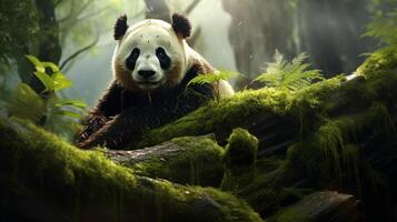 ai generado gigante panda alto calidad imagen foto