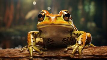 AI generated frog high quality image photo