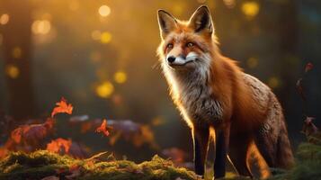 AI generated fox high quality image photo