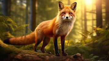 AI generated fox high quality image photo