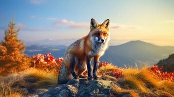 AI generated fox high quality image photo