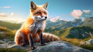 AI generated fox high quality image photo