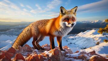 AI generated fox high quality image photo