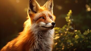 AI generated fox high quality image photo