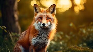 AI generated fox high quality image photo