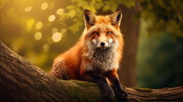 AI generated fox high quality image photo