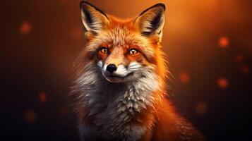 AI generated fox high quality image photo