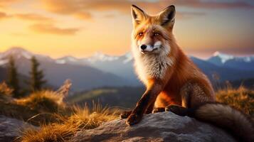 AI generated fox high quality image photo