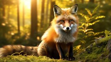 AI generated fox high quality image photo