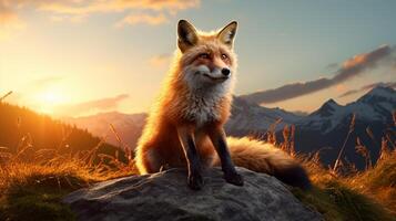 AI generated fox high quality image photo