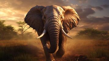 AI generated elephant high quality image photo