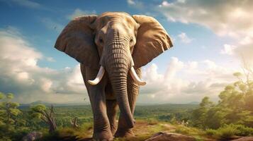 AI generated elephant high quality image photo