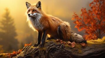 AI generated fox high quality image photo