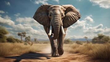 AI generated elephant high quality image photo
