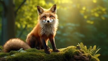 AI generated fox high quality image photo