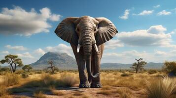 AI generated elephant high quality image photo