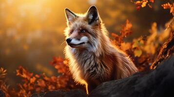 AI generated fox high quality image photo